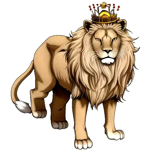 Lion With Crown