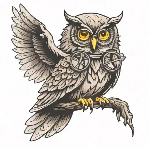 Owl With Harry Potter's Glasses