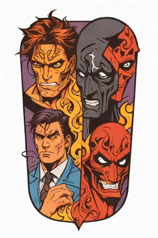 Two Face Gemini Good And Evil