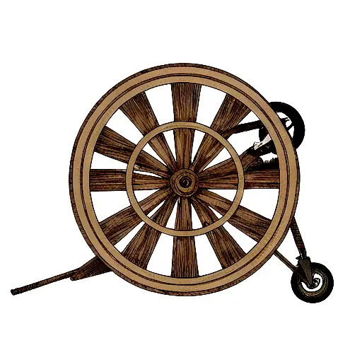Cartoon Wagon Wheel