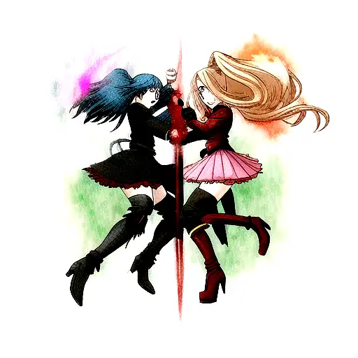 Good And Evil Fighting Each Other