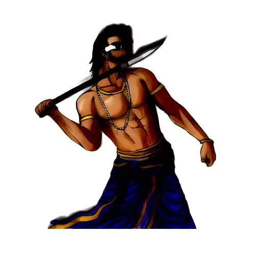 A Man Holding A Sword