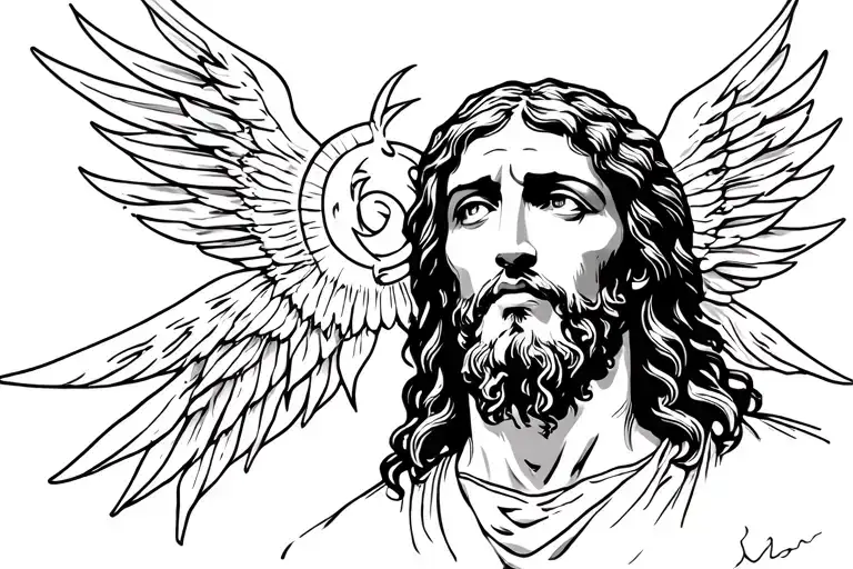 Jesus Black And White