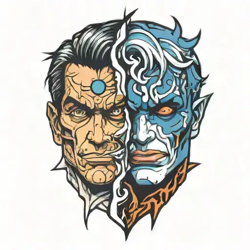 Two Face Gemini Good And Evil