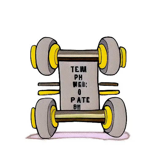 Dumbbell With The Word Patience Peace And Power