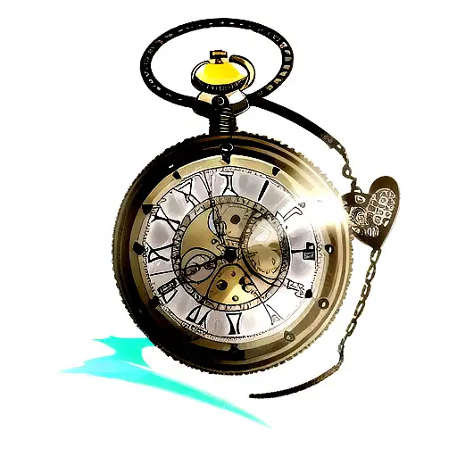 Broken Glass Pocketwatch