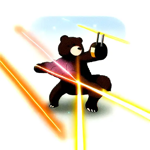 Bear Shooting Lasers