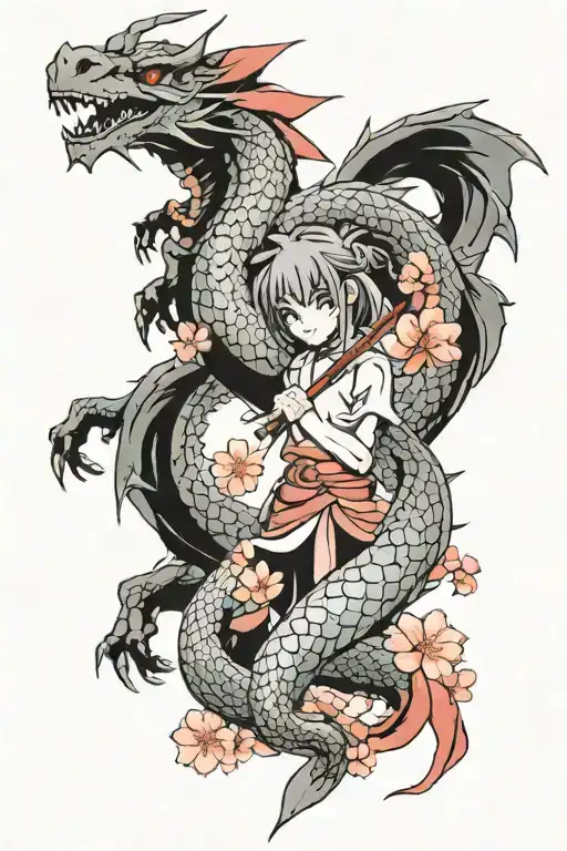 Sakura And The Dragon