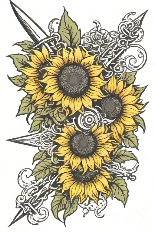Sunflower And Dagger