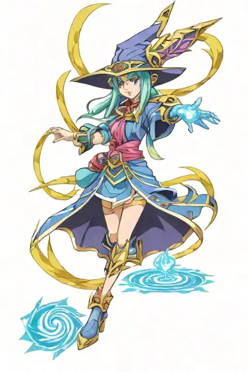 Dark Magician Girl Coming Out Of Yugioh Card