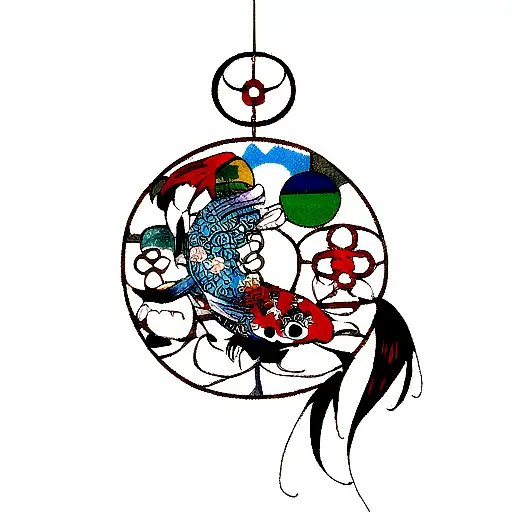Dreamcatcher With Koi Fish