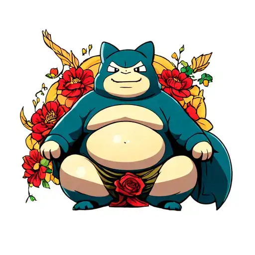 Pokemon Snorlax Dressed As Buddha