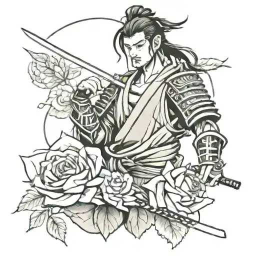Samurai And Rose