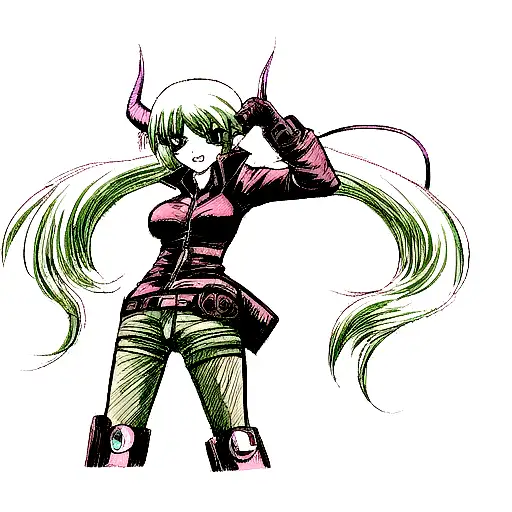 Cyberpunk Female Demon