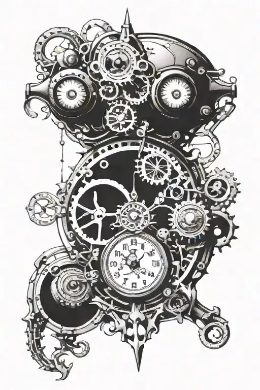 Big Eyes Clock Below