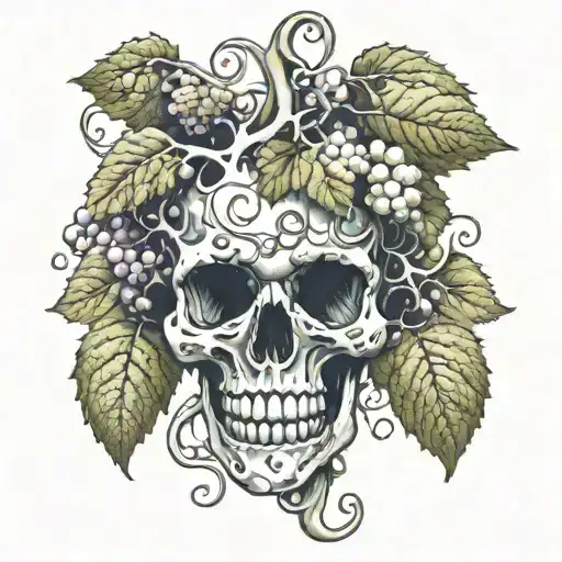 Grape Vine Wrapped In Oyster Shell