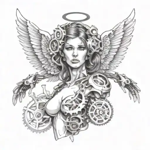 Female Angel Mechanical Gears
