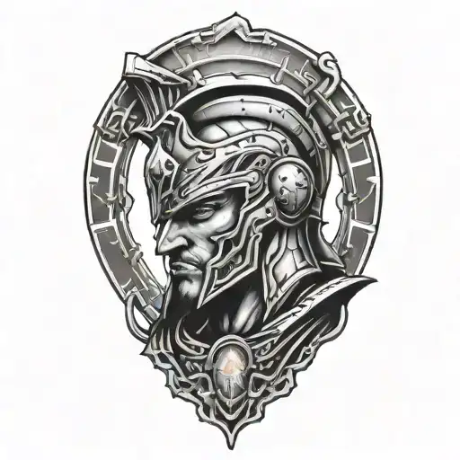 Spartan Staring Into The Distance