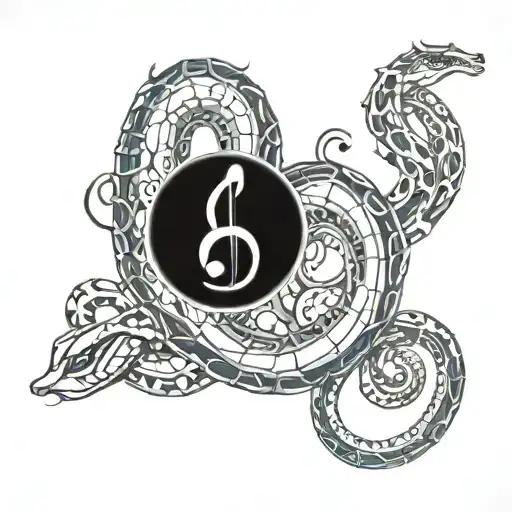 G Clef Snake Wrapping