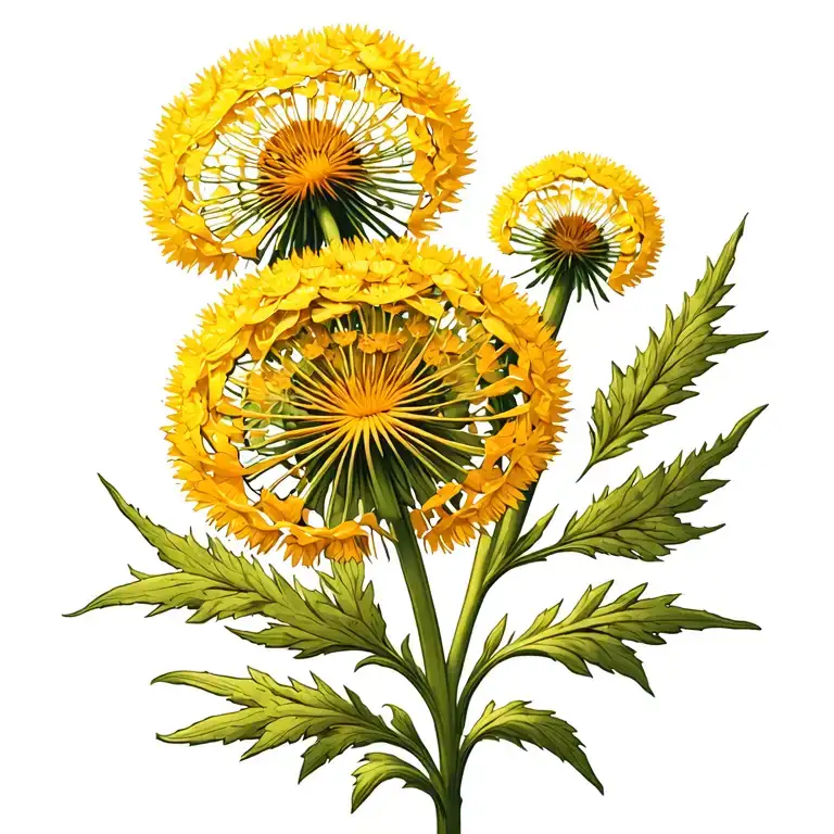 Dandelion Plant In Color