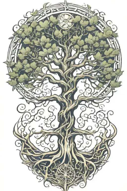 Tree Of Life Intertwined Without Borders