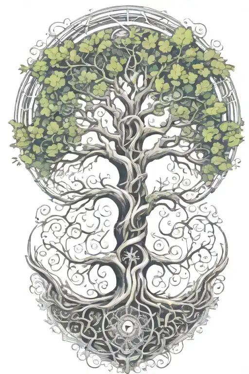 Tree Of Life Intertwined Without Borders