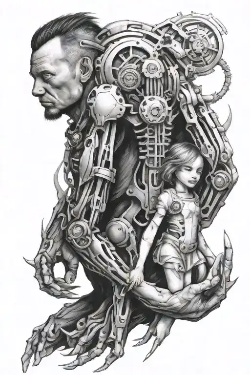 Father And Daughter Holding Hands