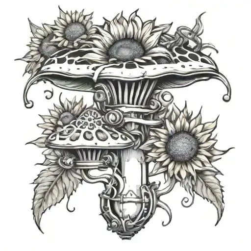 Mushroom Sunflower