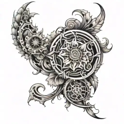 Circle Flower Border