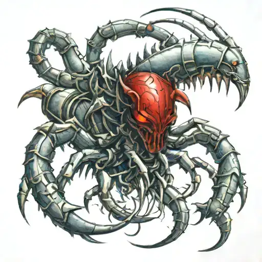 Sexy Red Head Girl As A Scorpion