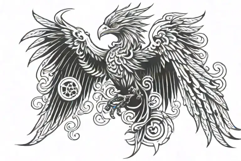 Rising Phoenix Bird