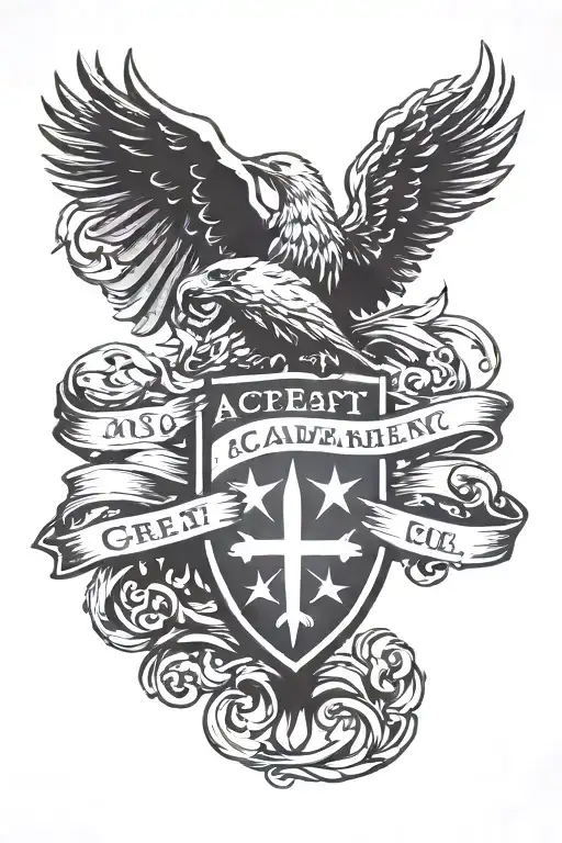 Create A Logo For The Great American Academy Crest With No Lettering