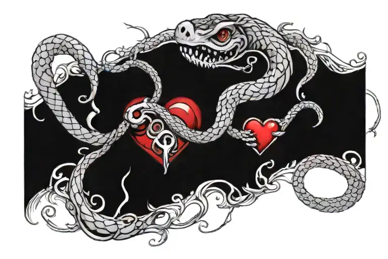 A Snake And A Human Heart