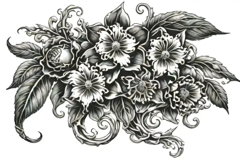 Birth Flowers Intertwined