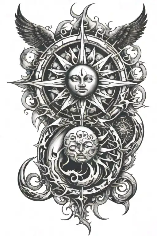 Sun Amd Moon Intertwined