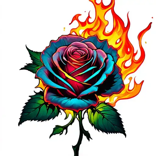 Flaming Rose