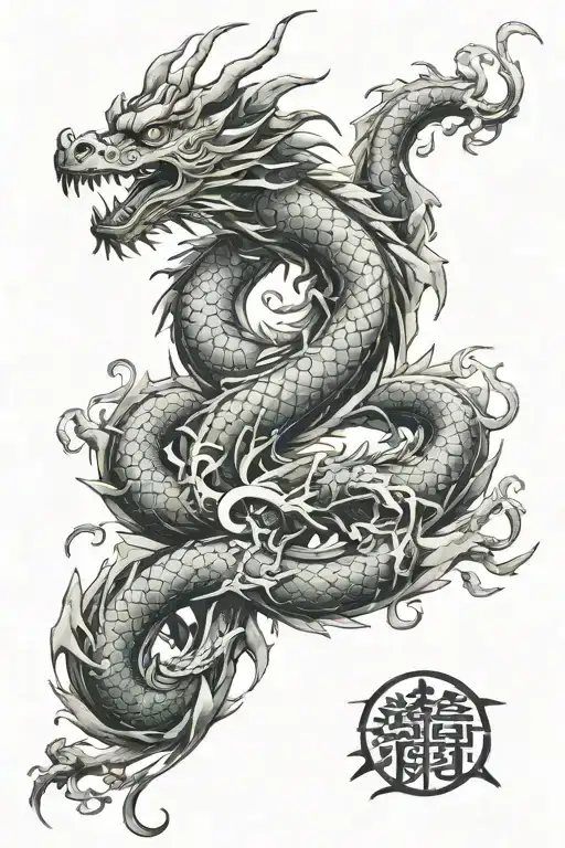 Water Chinese Dragon