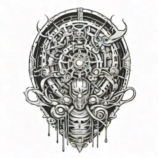 Abstract Horror Movie Scene