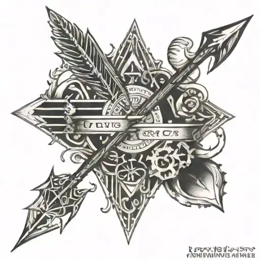 Aesthetic Bible Verse With Arrow