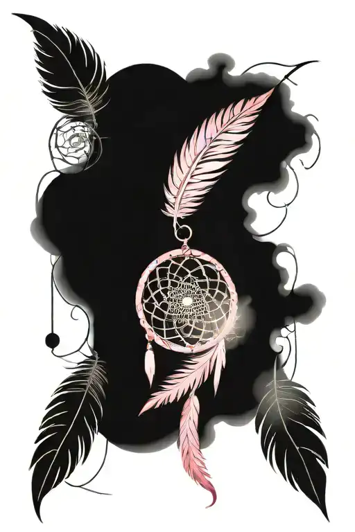 Feather Pink Dreamcatcher