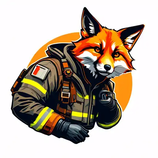 Fireman Fox With Commuications Gear Integrated