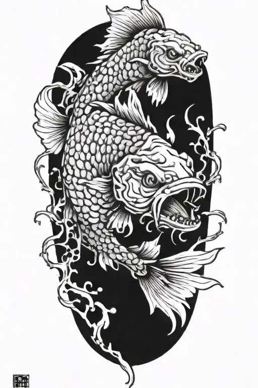 Zombie Decaying Koi Fish