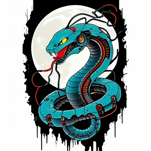 Moonlit Shadow of the Serpent