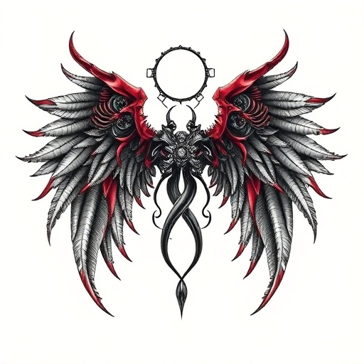 Crimson Wings of Hope Tattoo idea