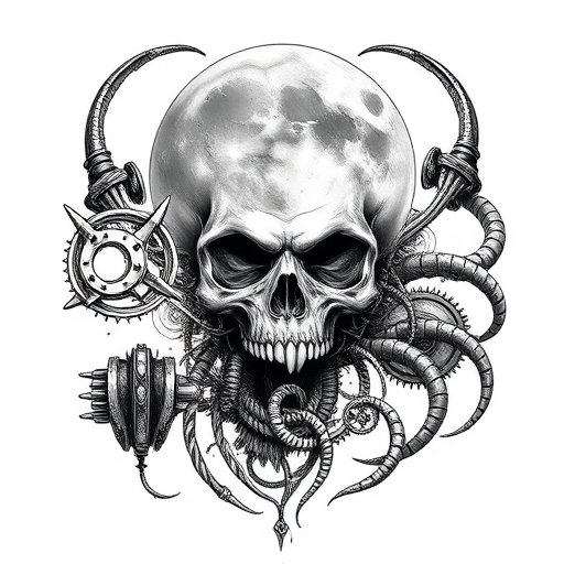 Cursed Moon Tattoo idea