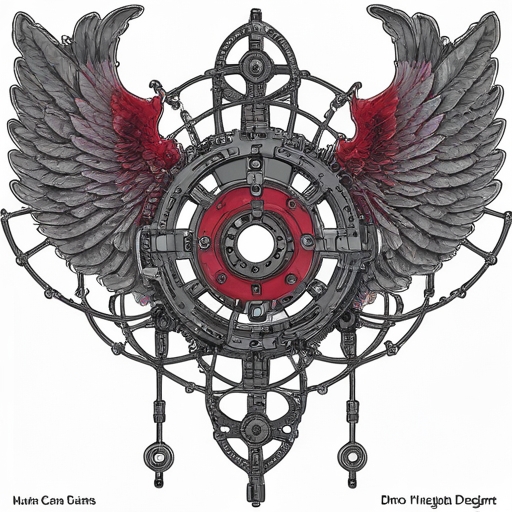 Crimson Wings of Eternal Fire Tattoo idea