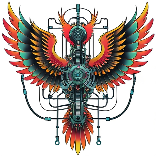 Sacred Phoenix’s Wings Tattoo idea