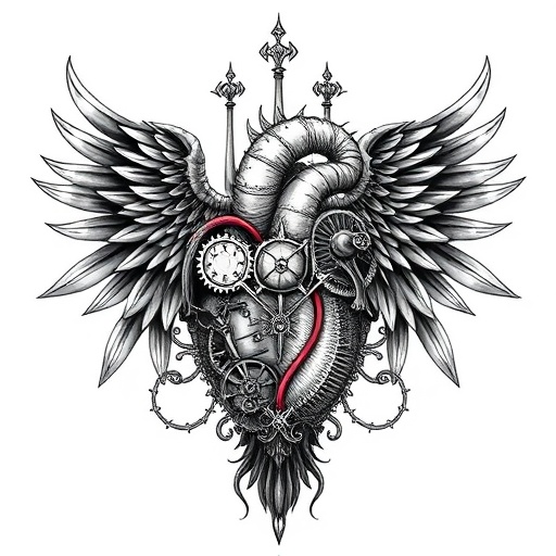 Soul’s Radiance of the Phoenix’s Heart Tattoo idea