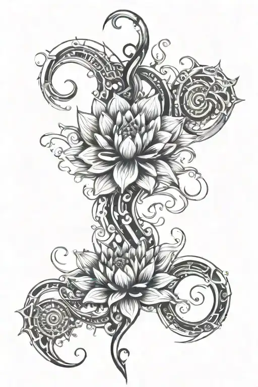 Lotus Geometry Curls