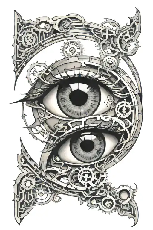 Broken Clock Eye Inside